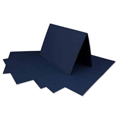 Image of Colours 4 you by Glüxx Agent 25 DIN A6 folding cards dark blue to design yourself 14.8 x 21 cm with 160 g/m²