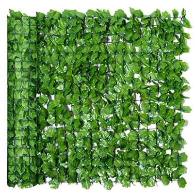 Image of Outsunny 3 X 1m Artificial Plant Wall Panels, Foliage with Ivy Leaves, Privacy Screen Greenery Grass for Garden Balcony