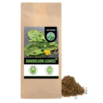 Image of Dandelion Tea (1kg, 2.2lb), Cut Leaves, Gently Dried, 100% Pure and Natural for Preparation of Tea, Herbal