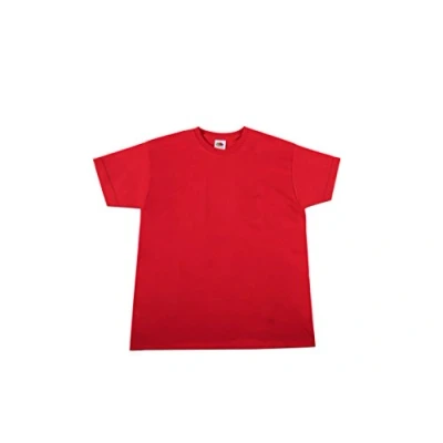 Image of Fruit of the Loom Boys&#039; Valueweight T Kids Shirt, Red (Red 40), 6 Years
