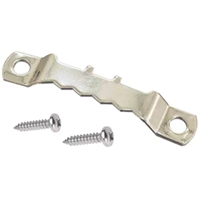 Image of Taskar 20 Pack Sawtooth Picture Frame Hanger 45mm Silver Nickel + Screws