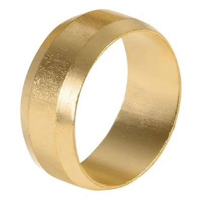 Image of Pack of 5 8mm Brass Olive (Known as Copper / Olives/Copper Olive/Copper Pipe Olive/Brass Olives Available in 8mm, 10mm, 12mm, 15mm, 22mm, 28mm, 35mm, 42mm, 54mm, 3/4 inch)