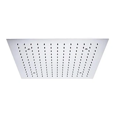 Image of Milano Arvo Modern 500mm Square Ceiling Mounted Recessed Shower Head Chrome