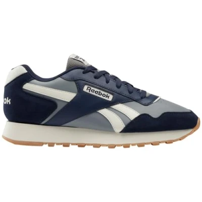 Image of Reebok Unisex Glide Sneaker, Grey 3 Chalk Vector Navy, 6.5 UK