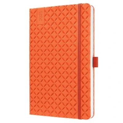 Image of SIGEL J5119 Jolie Weekly Planner 2025, hardcover, 13,5 x 20,3 cm, 174 Pages, Orange