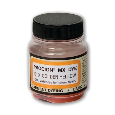 Image of Jacquard Procion MX Golden Yellow Fabic Textile Dye, Cold Water Fibre Reactive Cotton, Linen, Viscose Rayon or Silk 18.71g
