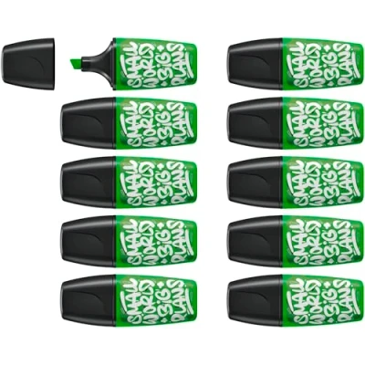 Image of Highlighter STABILO BOSS MINI by Snooze One Pack of 10 Green