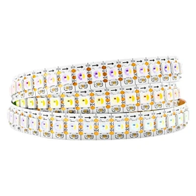 Image of BTF LIGHTING RGBW RGBWW RGB+Warm White SK6812 (Similar WS2812B) Individually Addressable 3.3ft 144LEDs/Pixels/m Flexible 4 Colors in 1 LED Dream Color Strip IP30 Non Waterproof DC5V PCB