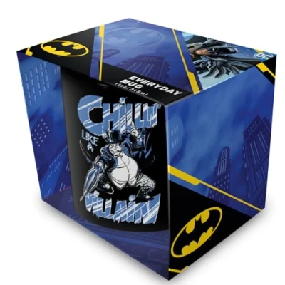 Image of Pyramid International Batman Penguin Chillin Black Pod Mug 11oz/312ml Ceramic Featuring The Penguin&#039;s Iconic Pose, One Size