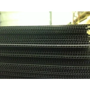 Image of 20 A1 sheets of Black corex plastic polypropylene fluted display board