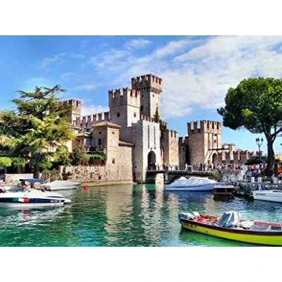Image of SHILIHOME Sirmione Lake Garda Italy Painting By Numbers Diy Unique