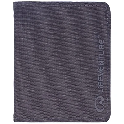Image of Lifeventure RFiD Protected Trifold Wallet — Zip for Travel, Eco Friendly, Recyclable Material (Navy Blue)