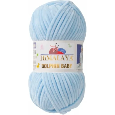 Image of Knitting Fine Himalaya Dolphin Baby Wool Yarn Cotton for Crochet (80306 Light Blue)