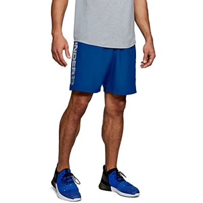 Image of Under Armour Men Woven Graphic Wordmark, Ultralight Running Shorts for Men, Breathable and Modern Men&#039;s Gym Wear