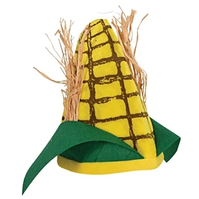 Image of Beistle 60674 Plush Corn Cob Hat