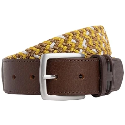 Image of Hackett London Men&#039;s Multi para Belt, Brown (Brown), XL