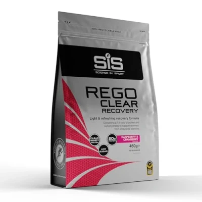 Image of Science in Sport Rego Clear Recovery Whey Protein Shake 20g Protein, 21g Carbs, Low Sugar Raspberry &amp; Cranberry, 460g