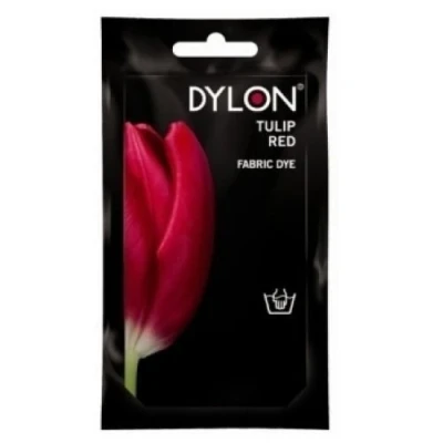 Image of DYLON Tulip Red Fabric Hand Dye 50g x 4