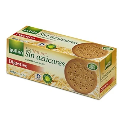 Image of Gullon SUGAR FREE Digestive Biscuits BIGGER PACK 400g (3 pack)