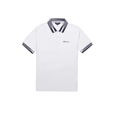 Image of Ben Sherman White Polo Shirt (0071793)