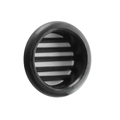 Image of La Ventilazione T3N Round Plastic Recessed Ventilation Grille, Black, ø 40 mm