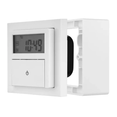 Image of REV 0025520112 EFP700ET Digital Flush Mounted Timer, White, 8 x 5. 5 cm