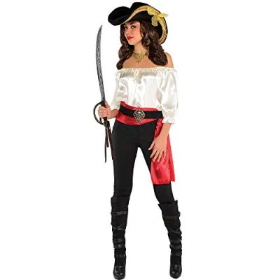 Image of (PKT) (840533 55) Adult Ladies Pirate Blouse Ivory (Standard)