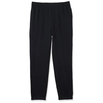 Image of Amazon Essentials Men&#039;s Closed Bottom Fleece Joggers (Available in Big &amp; Tall), Navy, S