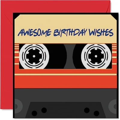 Image of Fun Birthday Cards for Men &amp; Women Awesome Happy Card Sister Brother Daughter Uncle Auntie Grandad Nan Best Friend Work Colleague 145mm x Bday Greeting