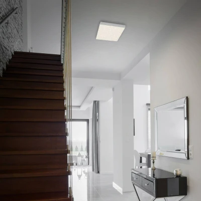 Image of Briloner Flame Star LED ceiling lamp, 21.2 x cm silver