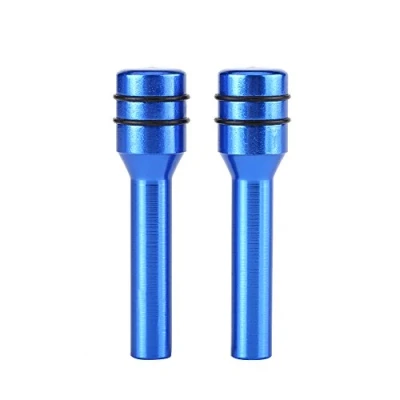Image of Qiilu Door Lock Pin Cover, 2Pcs Aluminum Alloy Universal Car Truck Interior Knob Pull Covers