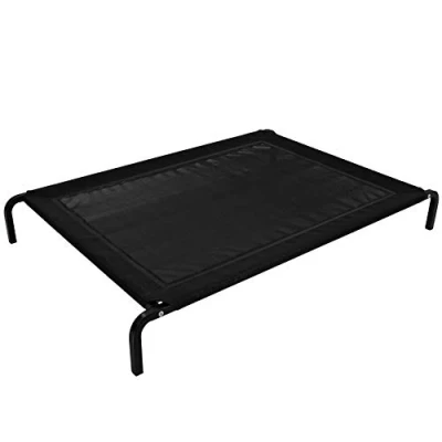 Image of Black Elevated Mesh Dog Bed (Medium)