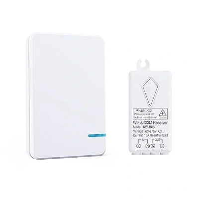 Image of Thinkbee 80 275V Smart Light Switch kit Waterproof WiFi Wireless Compatible with Alexa and Google Assistant, Voice Control Timing Function App Remote Your Fixtures from Anywhere