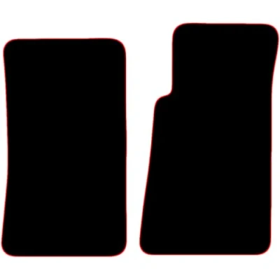Image of Carsio Carpet Car Mats For Mazda MX 5 mk2 1998 2005 Tailored Fit Floor Mat Set Complete Accessory Black Custom Fitted All Weather, Anti Slip Backing &amp; Red Trim