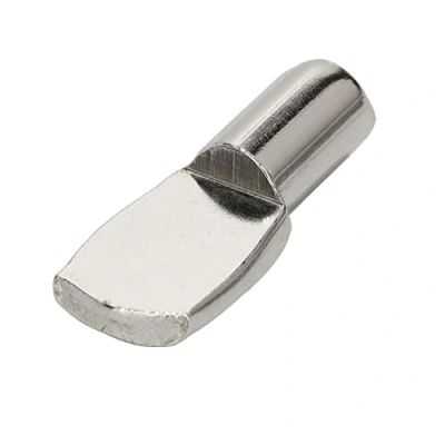 Image of 7mm Shelf Pegs,Spoon Shape Support Pins for Shelves Cabinets Furniture Holder Nickel Plated