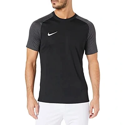 Image of NIKE Men&#039;s M Nk Dry Strke Ii Jsy T Shirt, Black/Black/White, XXL UK