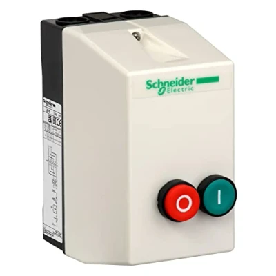 Image of Schneider Electric, TeSys LE enclosed DOL starter 9 A 400 V AC coil, LE1D09V7