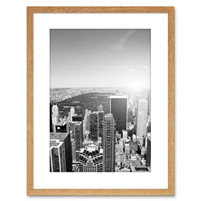 Image of Wee Blue Coo York City Black White Photo Framed Wall Art Print
