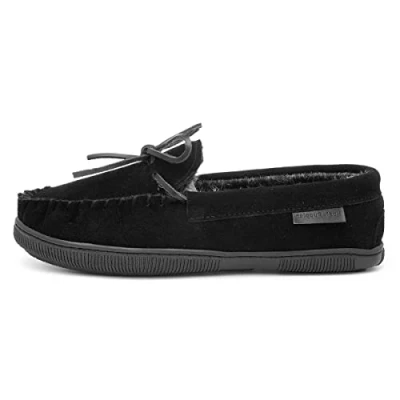 Image of Hush Puppies Men&#039;s Ace Moccasin, Black, 8 UK