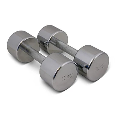 Image of trenas Pair of Chrome Dumbbells 10.00 kg Set