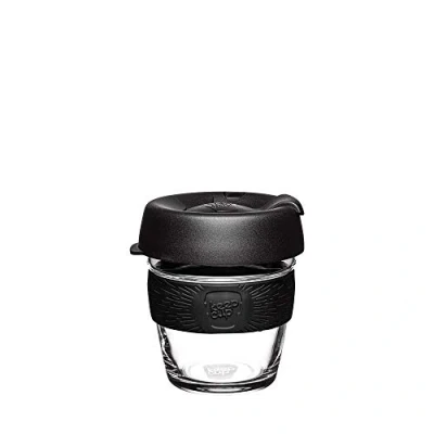 Image of KeepCup Brew, Reusable Glass Cup, Extra Small 6oz 177mls, Black