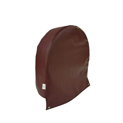 Image of Caravan Parked Wheel Cover/Protector UV Stabilised (Burgundy)