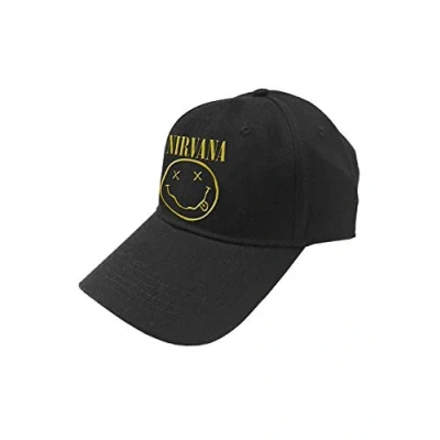 Image of Hat (Unisex U) Logo &amp; Smiley (Black)