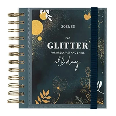 Image of Grupo Erik: Official Glitter Academic Diary 2021 2022 Day to Page 11 Months Mid Year August June