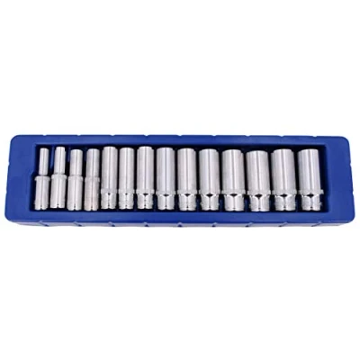 Image of US PRO 14pc 3/8&#039; Drive Deep Sockets CrV 6 point Metric 8mm 21mm 1389