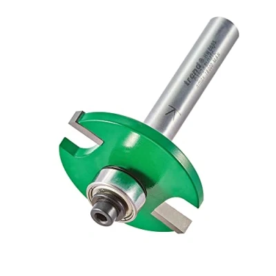 Image of Trend CraftPro Bearing Guided Biscuit Jointer Router Cutter Bit, 8mm Shank, 4mm Cut Length For Sizes 0, 10, 20, Tungsten Carbide Tipped, C152X8MMTC