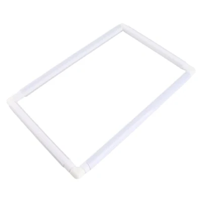 Image of Cross Stitch Frames,Square Rectangle Plastic Clip Embroidery Frame Lap Fabric Needlepoint Tools DIY Craft for and Craft(43.1 * 27.9cm)