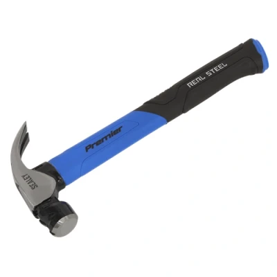 Image of Sealey Premier Claw Hammer with Fibreglass Shaft 16oz