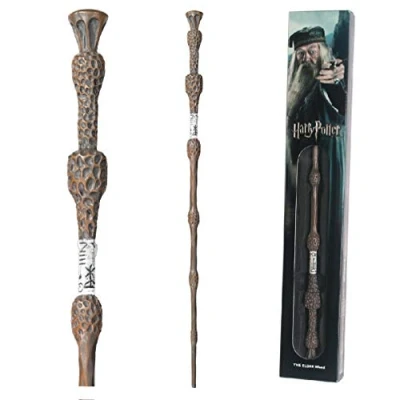Image of Harry Potter. Professor Dumbledore Wand In A Standard Windowed Box. The Noble Collection.