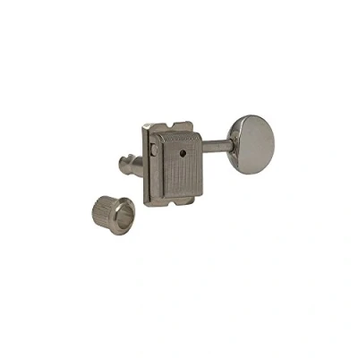 Image of Gotoh 6 In Line Vintage Style Tuners For Fender Guitars Black Chrome (Cosmo)